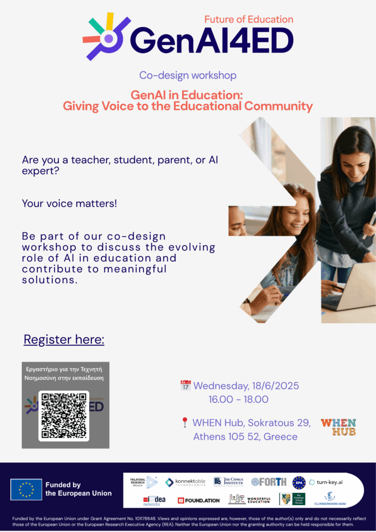 Co-Design Workshop: GenAI in Education – Giving Voice to the Educational Community